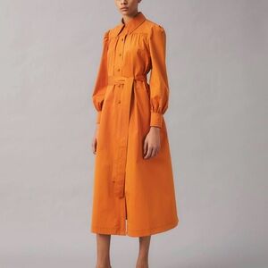 Tory Burch dress, size 4, orange Color, 100% cotton